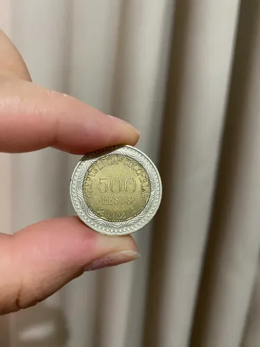 Moeda Colombiana 500 pesos 2021 sapo de cristal