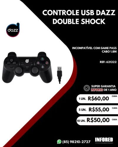 Controles USB PS2 XBOX NINTENDO