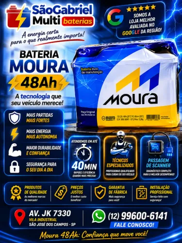 Bateria Moura 48ah (NOVA) 