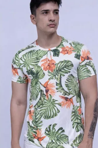 Camisa estampada de malha