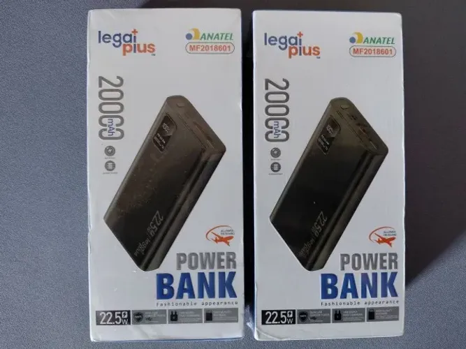 Power Bank/ Bateria Portátil 20.000 MaH 22.5W (Carregamento Turbo).