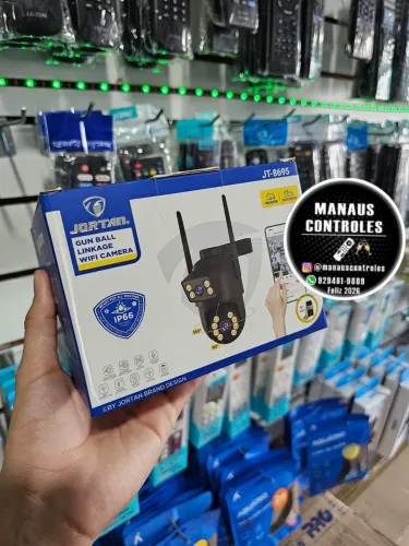 Câmera lente dupla smart wifi 