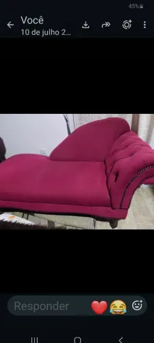 Sofá 2 lugares chaise