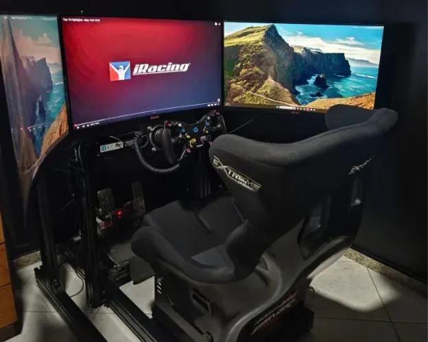 Cockpit Simulador Automobilismo Virtual 