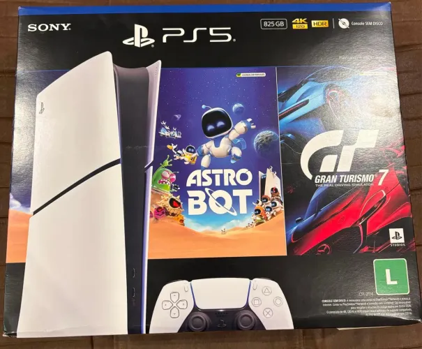 PlayStation 5 slim 825gb - digital (novo) com nota fiscal e garantia 
