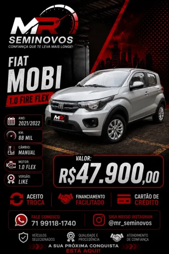 Fiat Mobi Like 1.0 Fire Flex 5P. 2022
