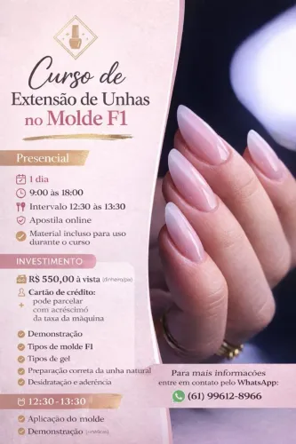 Curso de alongamento de unhas 