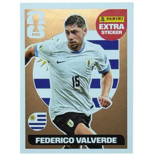 Figurinha Panini Copa do Mundo 2026 - Extra Sticker Bronze Federico Valverde - Uruguai
