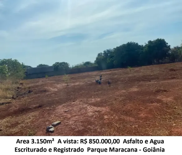 Leia a descrição: Area 3.150m² (Asfalto e Agua) Parque Maracana