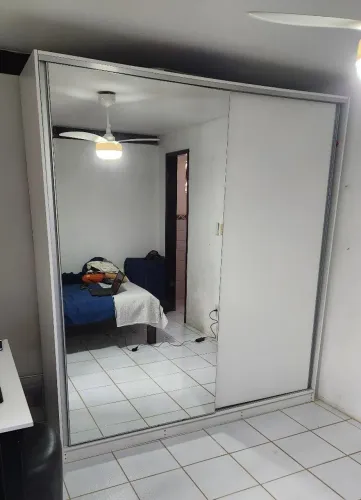 Guarda roupas armario roupeiro espelho MDF