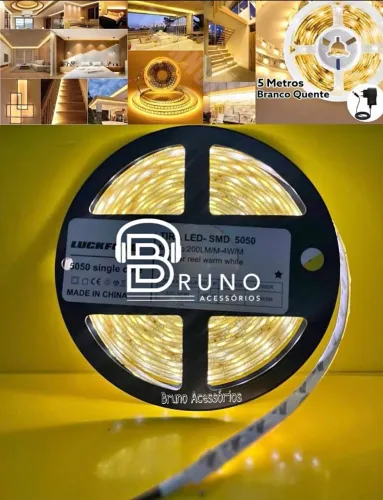 Fita de led 5m Branco quente