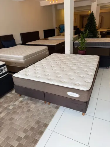 Cama box Queen MAXFLEX SEMINOVO - Entrego!