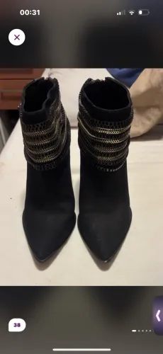 Bota carrano preta 38 com salto