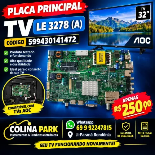 Placa Principal Toshiba LE 3278I (A)