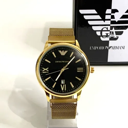 Relógio Empório Armani minimalista dourado novo