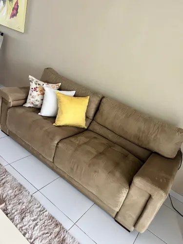 Sofá Sala Suede veludo 