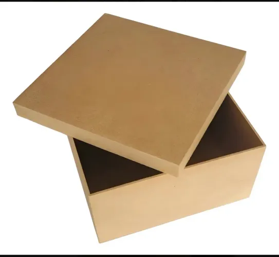Kit 10 Caixa Mdf Cru Com Tampa 20x20x10