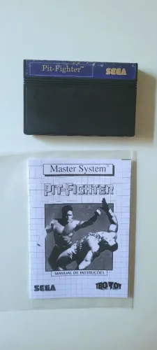 Jogo Pit Fighter - Master System - 100% Original Tectoy + Manual Repro.