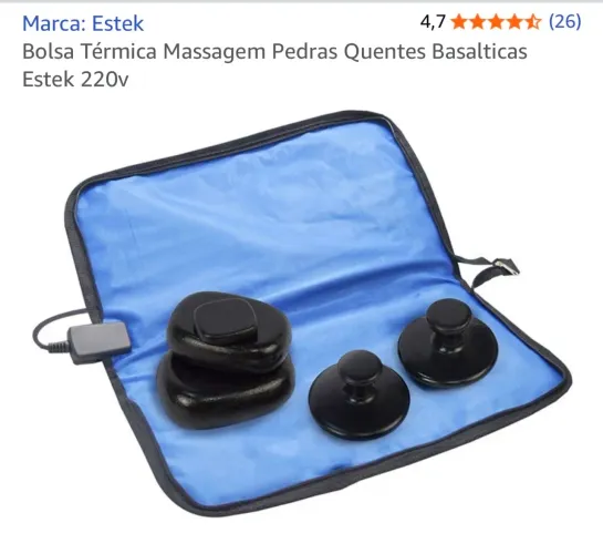 Bolsa Térmica com pedras de basalto - 220v
