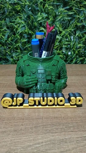 PORTA-CANETAS ESTILO TÁTICO MILITAR