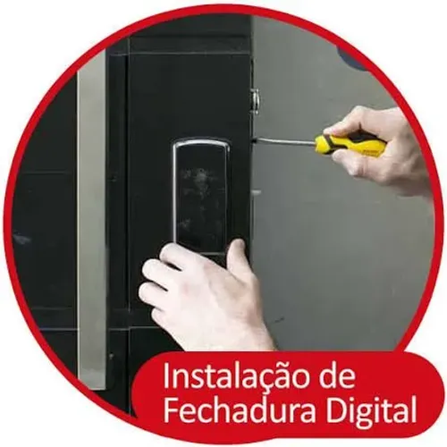 Instalação de fechadura digital