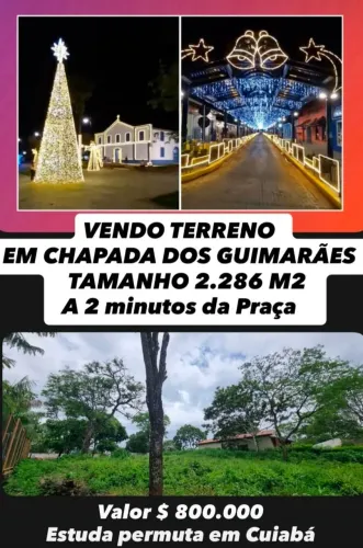 Terreno em chapada dos Guimarães 2.286mts