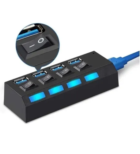 HUB novo 4 portas USB tenho também de 8 portas USB!