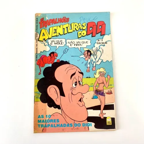  Gibi Aventuras do Didi 03 - Bloch 1980 - Trapalhões Renato Aragão Dedé Mussum Zacarias TV