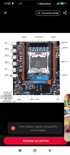 Placa mãe x99 nova