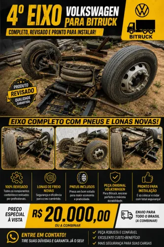 4º eixo volks bitruck