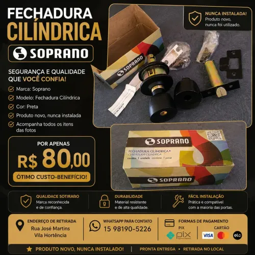 FECHADURA CILÍNDRICA