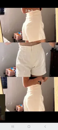 Short off white