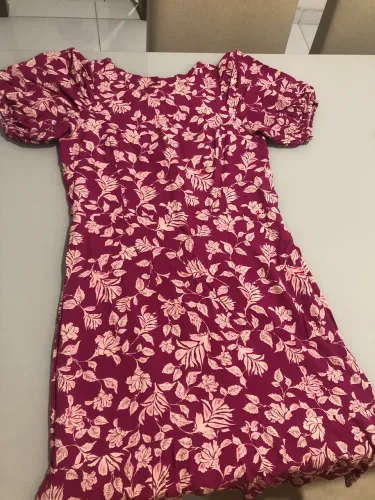 Vestido com manga bufante