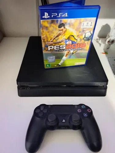 Ps4 Slim Sony com 1 TB. Acompanha 1 controle sem fio.