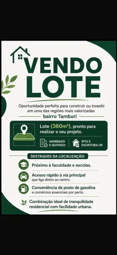 Vendo lote, disponível Finan
