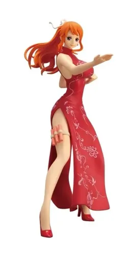 Figure Action : Nami - Glitter & Glamours - KUNG FU - VERSÃO VERMELHA - ONE PIECE