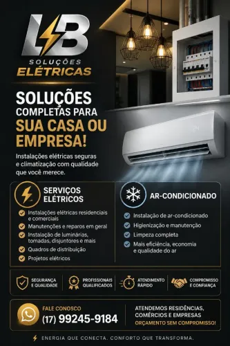 Serviços elétricos e instalação de ar condicionado