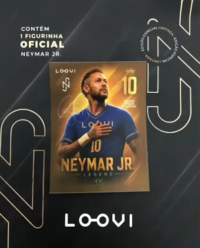FIGURINHA EXCLUSIVA NEYMAR JR. - EDIÇÃO ESPECIAL LOOVI 