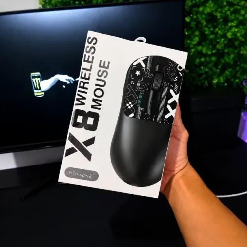 ? Mouse Gamer Sem Fio Warvank X8 500mAh | USB-C | Recarregável