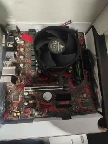 Kit i3 10100f 8gb ddr4 placa mãe asus ex b460m-v5 décima geração