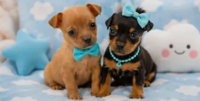 Filhote de cachorro Pinscher/Pincher/Pinsher/Pintier pequenos, espertos e encantadores