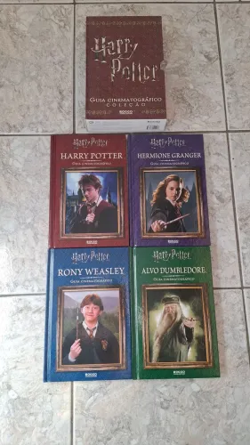 Kit Harry Potter - livros + 2 varinhas + vira tempo