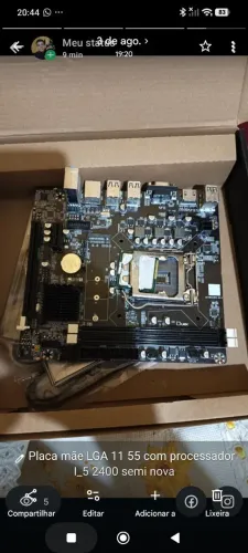 Processador i-5 2400 + Placa mãe LGA 1155-usado em ótimo estado