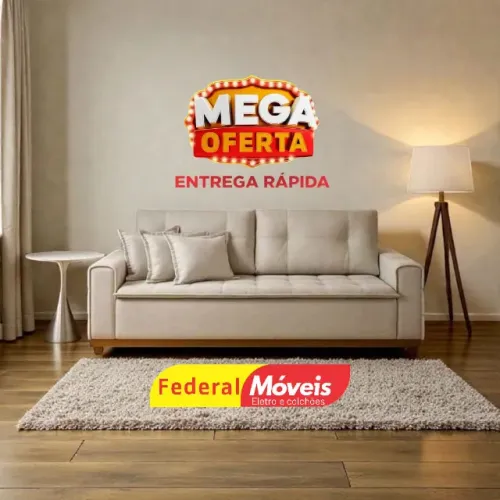 Sofá 2,00m Linho - Promoção!