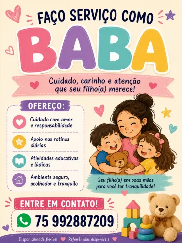 Babá meio período 