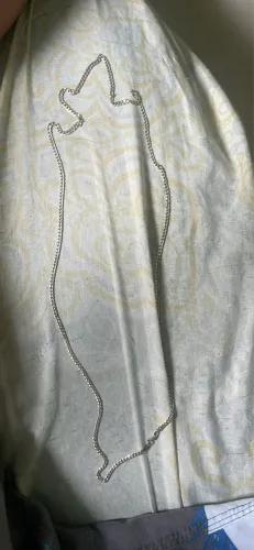 Corda de prata 3mm 80cm