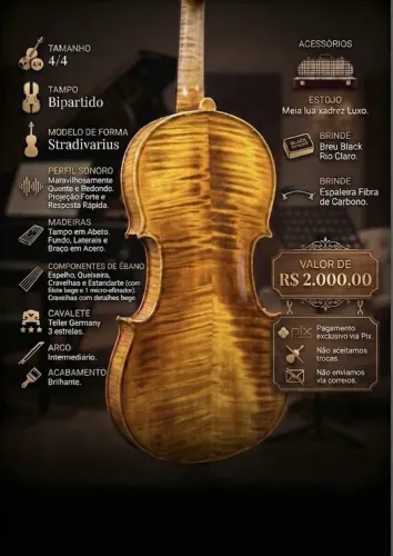 VENDO VIOLINO OFICINA 