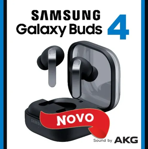 Samsung Galaxy Buds 4 Headphone s/ Fio AKG, Bluetooth, Novo (Zero), Caixa, Nota, Garantia