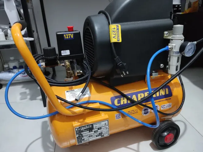 Compressor Chiaperini Com conversor para Aerógrafo