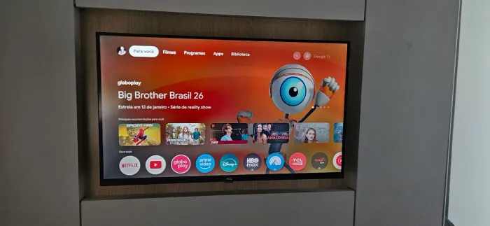 Smart TV 32" FHD TCL QLED Dolby Audio Google TV